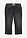 Kapeat caprifarkut, Mid Waist - kulutettu musta denim - bonprix