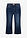 Korkeavyötäröiset vajaamittaiset bootcut-farkut - kulutettu sininen denim - bonprix