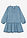 Rento midimekko pellavasekoitteesta - jäänsininen denim - bonprix
