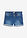 Keskivyötäröiset farkkushortsit - kulutettu sininen denim - bonprix